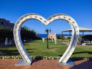 Marquee Heart Shaped Arch